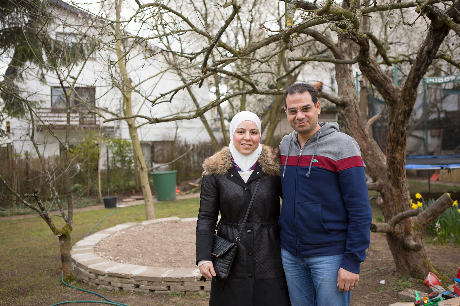 Noor und Mohammad Altaian in Münster-Sarmsheim.