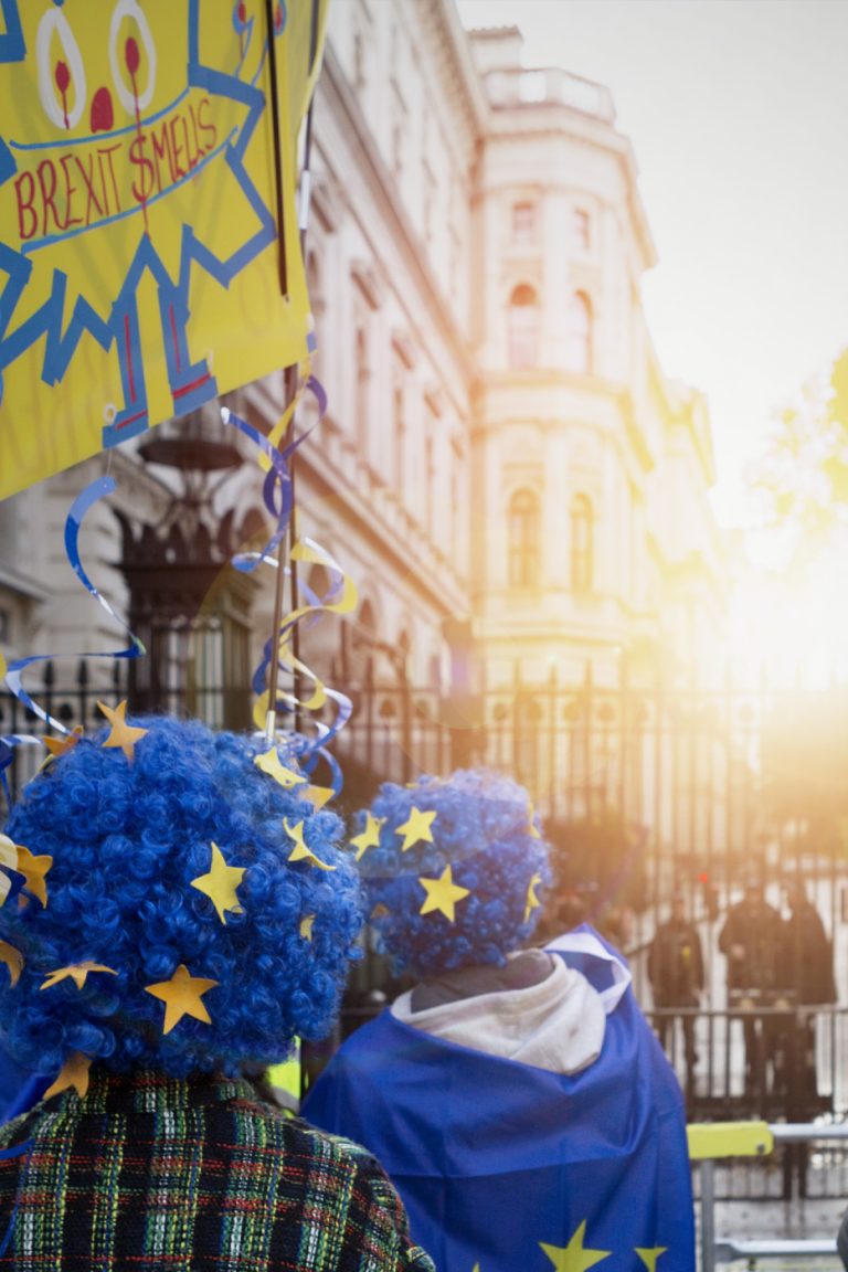 Der "People`s Vote March" richtet sich gegen die Politik von Premierminister Boris Johnson